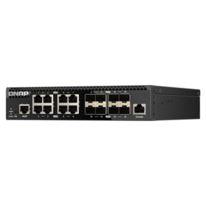 QNAP QSW-M3216R-8S8T switch Gestionado L2/L3 10G Ethernet (100/1000/10000) 1U Negro