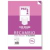RECAMBIO 90 GRS . 4 TALADROS FOLIO (215X310MM.) 100 HOJAS CUADRÍCULA 4X4 CON MARGEN PACSA 21261 RECAMBIO 90 GRS . 4 TALADROS FOLIO (215X310MM.) 100 HOJAS CUADRÍCULA 4X4 CON MARGEN PACSA 21261