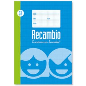 RECAMBIO FORMATO FOLIO RAYADO 3 MM LAMELA 09003 | PACK 5 UNIDADES