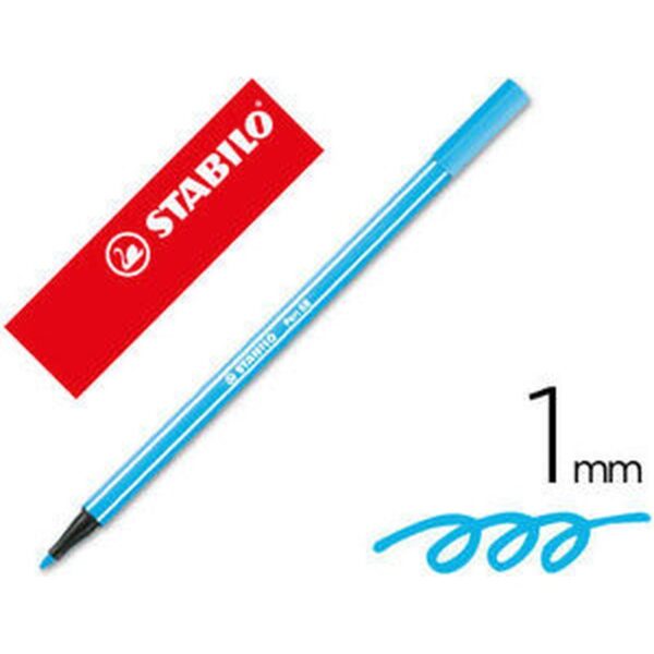 STABILO Pen 68 MAX rotulador Azul claro 5 pieza(s)