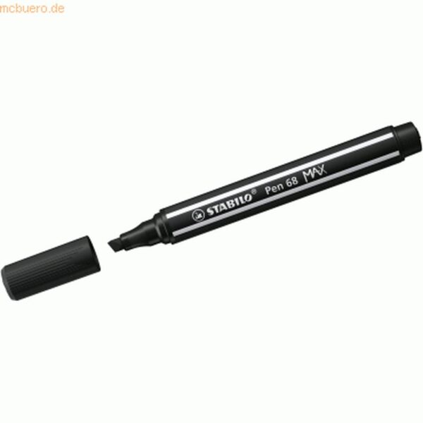 STABILO Pen 68 MAX rotulador Negro 5 pieza(s)