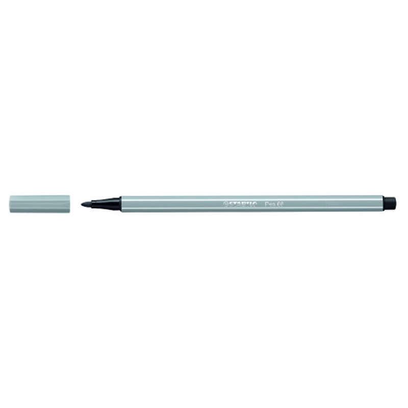 STABILO Pen 68 rotulador Gris 1 pieza(s) | PACK 10 UNIDADES