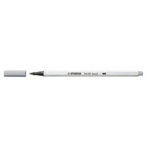 STABILO Pen 68 brush rotulador Medio Gris 1 pieza(s) | PACK 10 UNIDADES