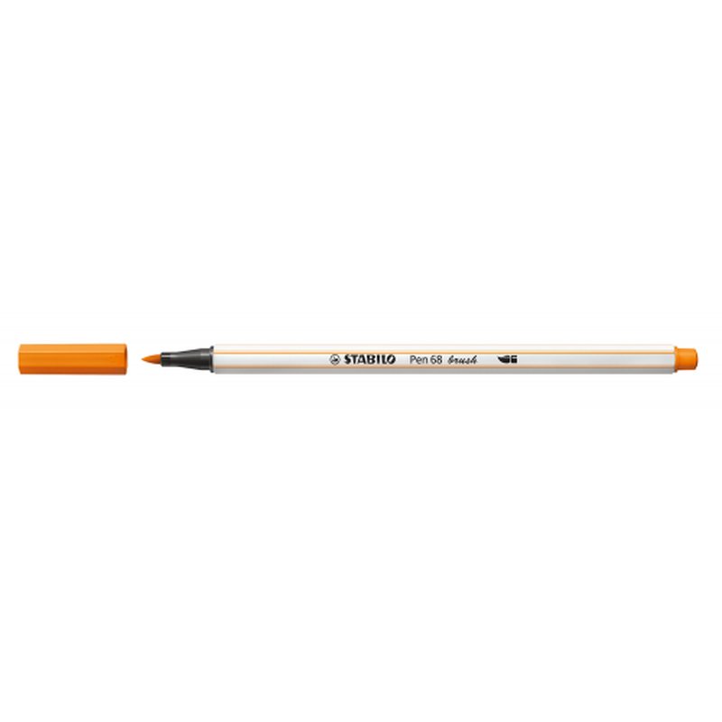 STABILO Pen 68 brush rotulador Medio Naranja 1 pieza(s) | PACK 10 UNIDADES STABILO Pen 68 brush rotulador Medio Naranja 1 pieza(s) | PACK 10 UNIDADES