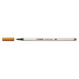 STABILO Pen 68 brush rotulador Medio Ocre 1 pieza(s) | PACK 10 UNIDADES