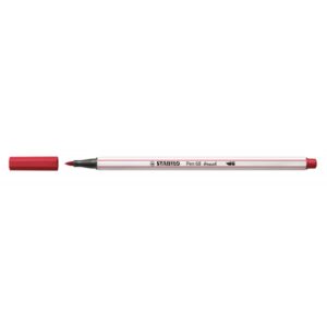 STABILO Pen 68 brush rotulador Medio Rojo 1 pieza(s) | PACK 10 UNIDADES