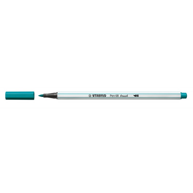 STABILO Pen 68 brush rotulador Medio Azul, Turquesa 1 pieza(s) | PACK 10 UNIDADES STABILO Pen 68 brush rotulador Medio Azul, Turquesa 1 pieza(s) | PACK 10 UNIDADES