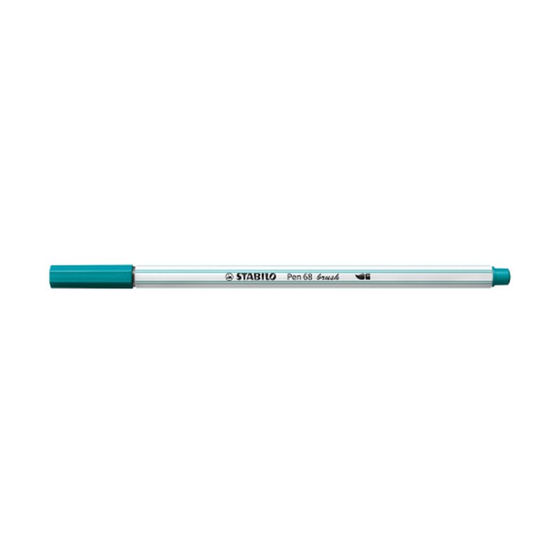 STABILO Pen 68 brush rotulador Medio Azul, Turquesa 1 pieza(s) | PACK 10 UNIDADES STABILO Pen 68 brush rotulador Medio Azul, Turquesa 1 pieza(s) | PACK 10 UNIDADES - Imagen 2