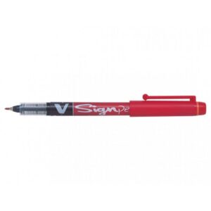 ROTULADOR VSIGNPEN PUNTA FIBRA ROJO PILOT SW-VSP-R | PACK 12 UNIDADES