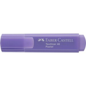 MARCADOR FLUOR TEXTLINER LILA PASTEL FABER CASTELL 154656 | PACK 10 UNIDADES