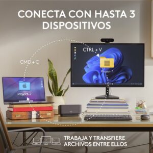 Reacondicionado | Logitech MX Anywhere 3S ratón mano derecha RF Wireless + Bluetooth Laser 8000 DPI
