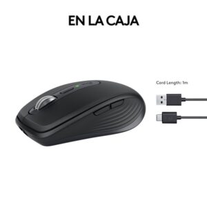 Reacondicionado | Logitech MX Anywhere 3S ratón mano derecha RF Wireless + Bluetooth Laser 8000 DPI