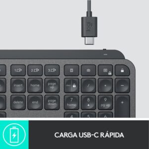 Reacondicionado | Logitech MX Keys teclado RF Wireless + Bluetooth QWERTY Español Grafito