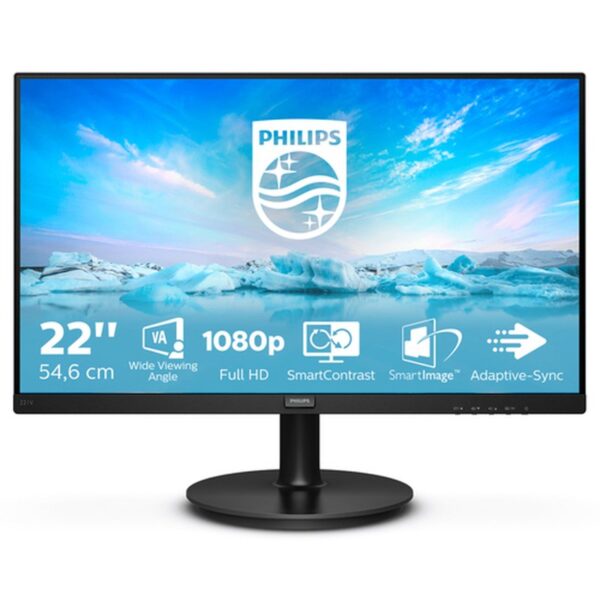 Reacondicionado | Philips V Line 221V8A/00 LED display 54,6 cm (21.5") 1920 x 1080 Pixeles Full HD Negro