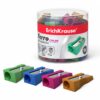 SACAPUNTAS DE ALUMINIO FERRO COLOR, VARIOUS COLORES ERICH KRAUSE 38014 | PACK 48 UNIDADES