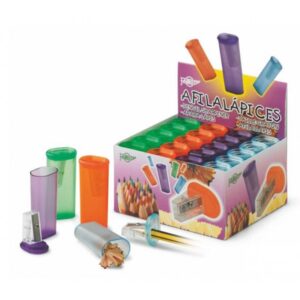 SACAPUNTAS PLASTICO CON DEPOSITO FAIBO 2101 | PACK 20 UNIDADES