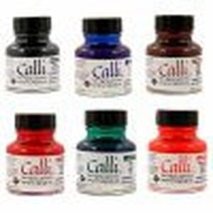 Alternative view of SET TINTA CALIGRAFÍA 6 COLORES SURTIDOS (6X 29,5ML) DALER ROWNEY D604300010