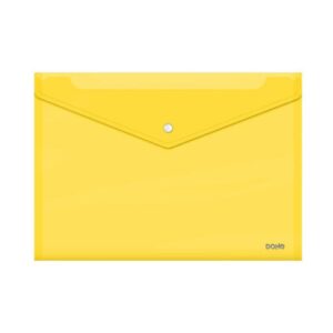 SOBRES POLIPROPILENO BROCHE AMARILLO FOLIO APAISADO 335X235 DOHE 91480 | PACK 10 UNIDADES