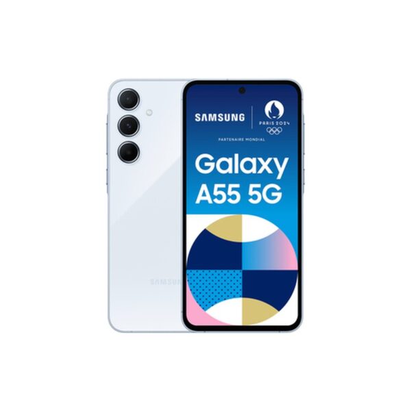 Samsung Galaxy A55 5G 16,8 cm (6.6") Ranura híbrida Dual SIM Android 14 USB Tipo C 8 GB 256 GB 5000 mAh Azul