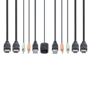 StarTech.com C2-DH46-UA2-CBL-KVM interruptor KVM Negro StarTech.com C2-DH46-UA2-CBL-KVM interruptor KVM Negro