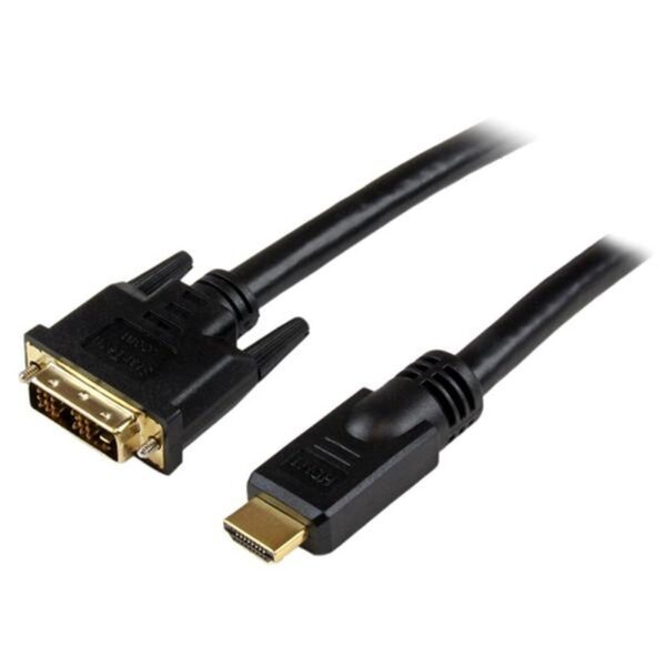 StarTech.com Cable HDMI a DVI 10m - DVI-D Macho - HDMI Macho - Adaptador - Negro