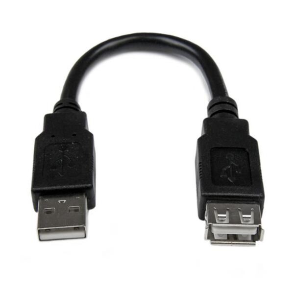 StarTech.com Cable de 0,15m de Extensión Alargador USB 2.0 - Macho a Hembra USB A - Extensor