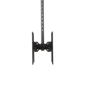 StarTech.com Soporte de Techo para 2 TV - Soporte VESA de Colgar de Alta Resistencia para 2 Pantallas de 32" a 75" - Poste Telescópico Ajustable de 1,06m a 1,52m Inclinación/Giro/Rotación