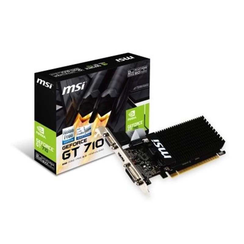TARJETA GRAFICA PCIE NVIDIA GF GT 710 2GB DDR3 VGA DVI HDMI TARJETA GRAFICA PCIE NVIDIA GF GT 710 2GB DDR3 VGA DVI HDMI