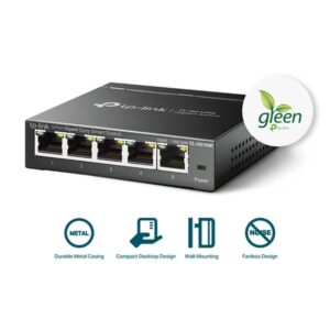 TP-Link TL-SG105E switch Gestionado L2 Gigabit Ethernet (10/100/1000) Negro