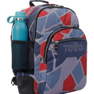 Totto Crayoles mochila Mochila escolar Gris, Rojo Poliéster