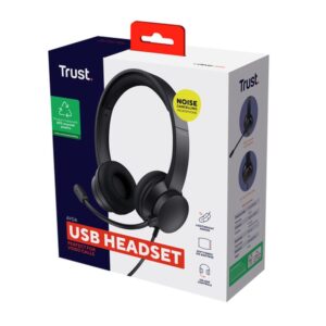 Trust Ayda Auriculares Alámbrico Diadema Llamadas/Música USB tipo A Negro Trust Ayda Auriculares Alámbrico Diadema Llamadas/Música USB tipo A Negro