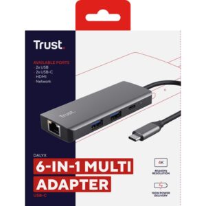 Trust Dalyx USB Tipo C 1000 Mbit/s Plata Trust Dalyx USB Tipo C 1000 Mbit/s Plata