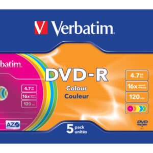 Verbatim DVD-R Colour 4,7 GB 5 pieza(s)