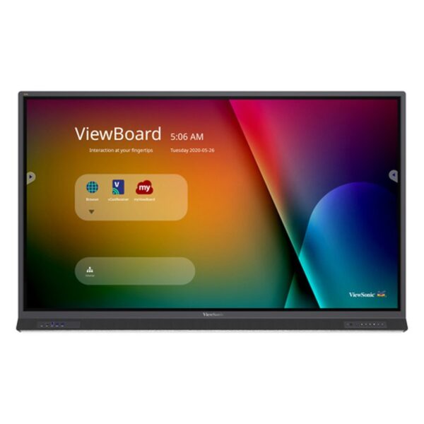 Viewsonic IFP7552-1A pantalla de señalización Panel plano interactivo 190,5 cm (75") Wifi 400 cd / m² 4K Ultra HD Pantalla táctil Procesador incorporado Android