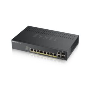 Zyxel GS1920-8HPV2 Gestionado Gigabit Ethernet (10/100/1000) Energía sobre Ethernet (PoE) Negro
