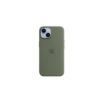 FUNDA IPHONE 14 PLUS APPLE SILICONA OLIVE MAGSAFE