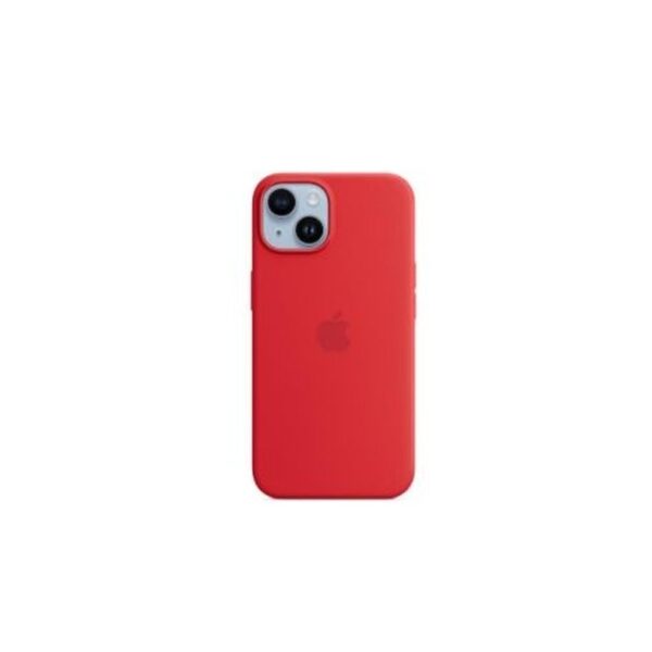 Apple - (PRODUCT) RED - carcasa trasera para teléfono móvil - compatibilidad con MagSafe - silicona - rojo - para iPhone 14