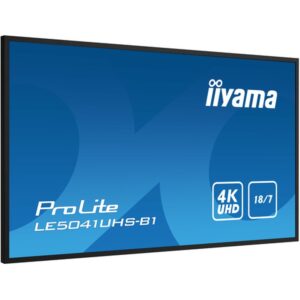 iiyama LE5041UHS-B1 pantalla de señalización Pantalla plana para señalización digital 125,7 cm (49.5") LCD 350 cd / m² 4K Ultra HD Negro 18/7