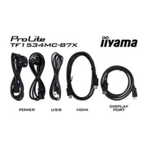 iiyama ProLite TF1534MC-B7X pantalla para PC 38,1 cm (15") 1024 x 768 Pixeles XGA LED Pantalla táctil Multi-usuario Negro