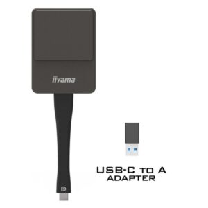 iiyama WP D002C adaptador Smart TV USB 4K Ultra HD Negro, Plata