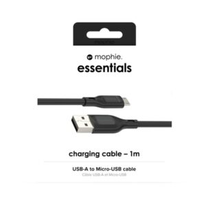 mophie essentials charging cables | 1M cable USB USB 2.0 USB A Micro-USB B Negro