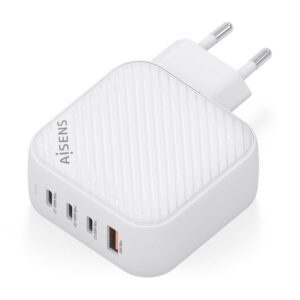Alternative view of AISENS Cargador GaN 100W, 3xUSB-C PD3.0 QC4.0, 1xUSB-A QC3.0, Blanco