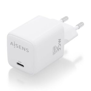 Alternative view of AISENS Cargador GaN 35W, 1xUSB-C PD3.0 QC4.0, Blanco