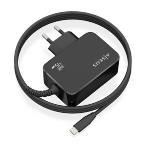Alternative view of AISENS Cargador GaN 45W PD3.0 1xUSB-C 1.8m, Negro