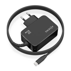 Alternative view of AISENS Cargador GaN 65W PD3.0 1xUSB-C 1.8m, Negro