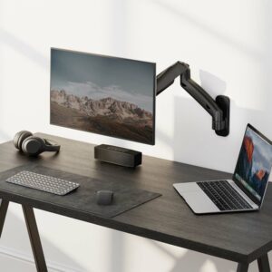 AISENS Soporte De Pared Pro Contrapeso Giratorio E Inclinable Para Monitor/tv 9kg (3 Pivotes, 1 Brazo) De 17-32, Negro