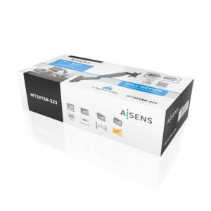 AISENS Soporte De Pared Pro Contrapeso Giratorio E Inclinable Para Monitor/tv 9kg (3 Pivotes, 1 Brazo) De 17-32, Negro