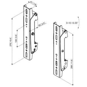 Alternative view of BARRAS PARA INTERFACES VOGEL'S / 300 MM / NEGRO