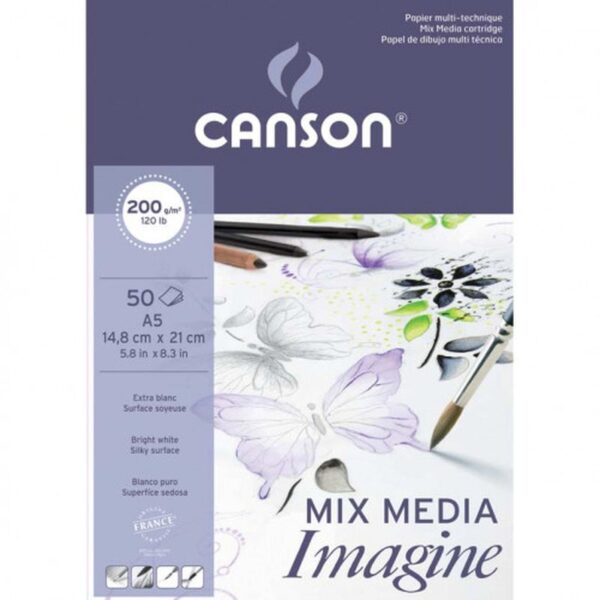 Canson Imagine Arte de papel 50 hojas | PACK 3 UNIDADES