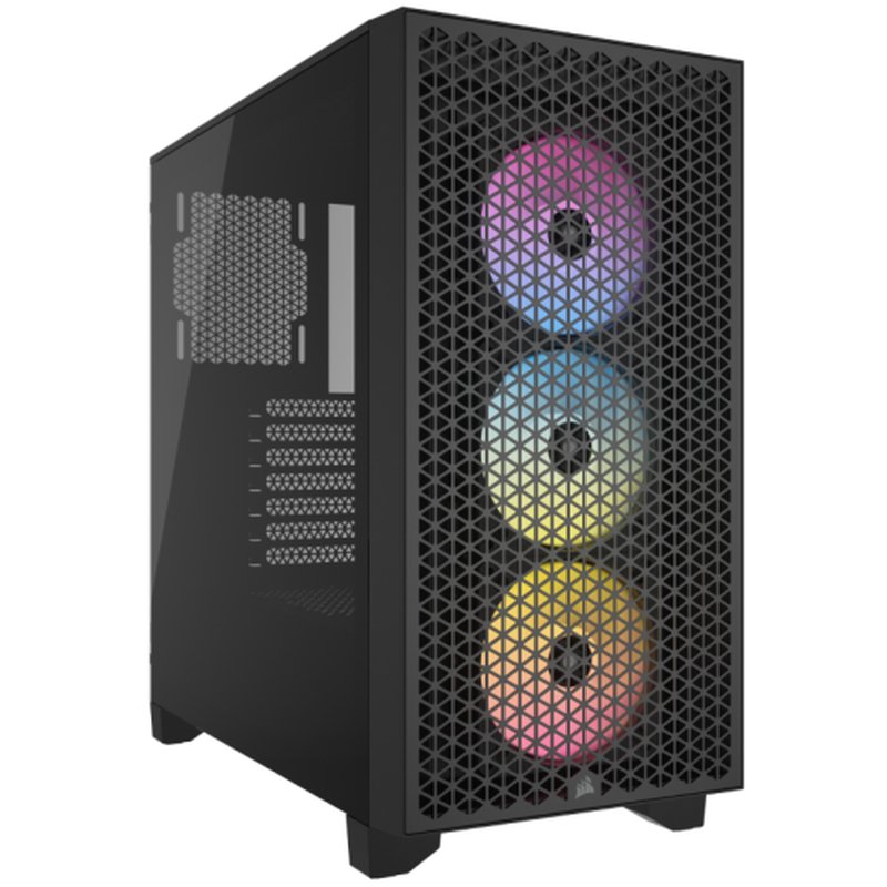CAJA CORSAIR 3000D AIRFLOW MID-TOWER CRISTAL TEMPLADO NEGRA CC-9011251-WW - Imagen 2